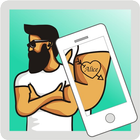 Text Tattoo: photo editor-icoon