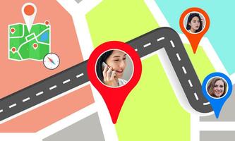 GPS موقع الجوال و عدد الباحث تصوير الشاشة 1