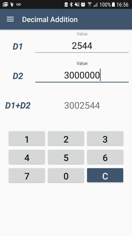 decimal addition calculator Solved: project -cis3301 you are to write a 'calculator' p.