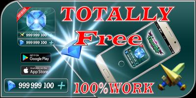 Instant mobile Rewards  legends Daily free diamond الملصق