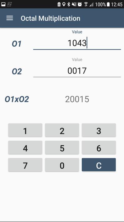 Octal Multiplication Worksheet