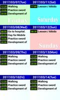 Simple 8 days schedule viewer. capture d'écran 2