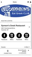 Symeon's Eat Greek Rewards poster