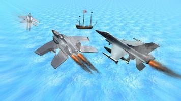 Real Flying Jet War 3D - Aircraft Naval Air Strike Ekran Görüntüsü 2