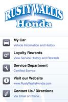 Rusty Wallis Honda Rewards poster