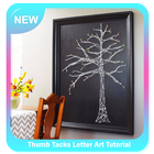 Thumb Tacks Letter Art Tutorial icône