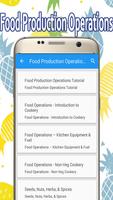 Food Production Operations Affiche