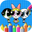 Girls Coloring for Power Puffy