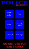 Police equipment poster