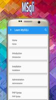 Learn MySQLi تصوير الشاشة 1