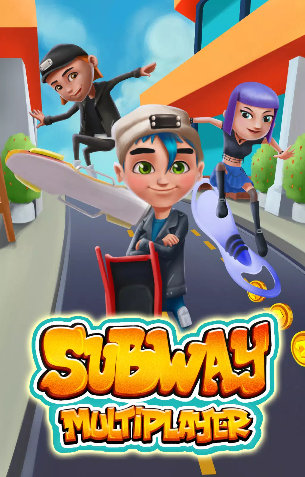 Subway multiplayer : rush endless surf 3D PLUS::Appstore for  Android