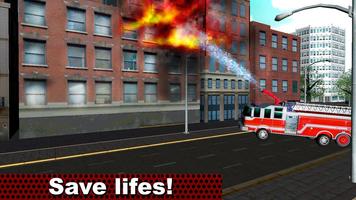 Fire Truck Emergency Driver 3D capture d'écran 2