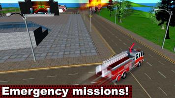 Fire Truck Emergency Driver 3D capture d'écran 3