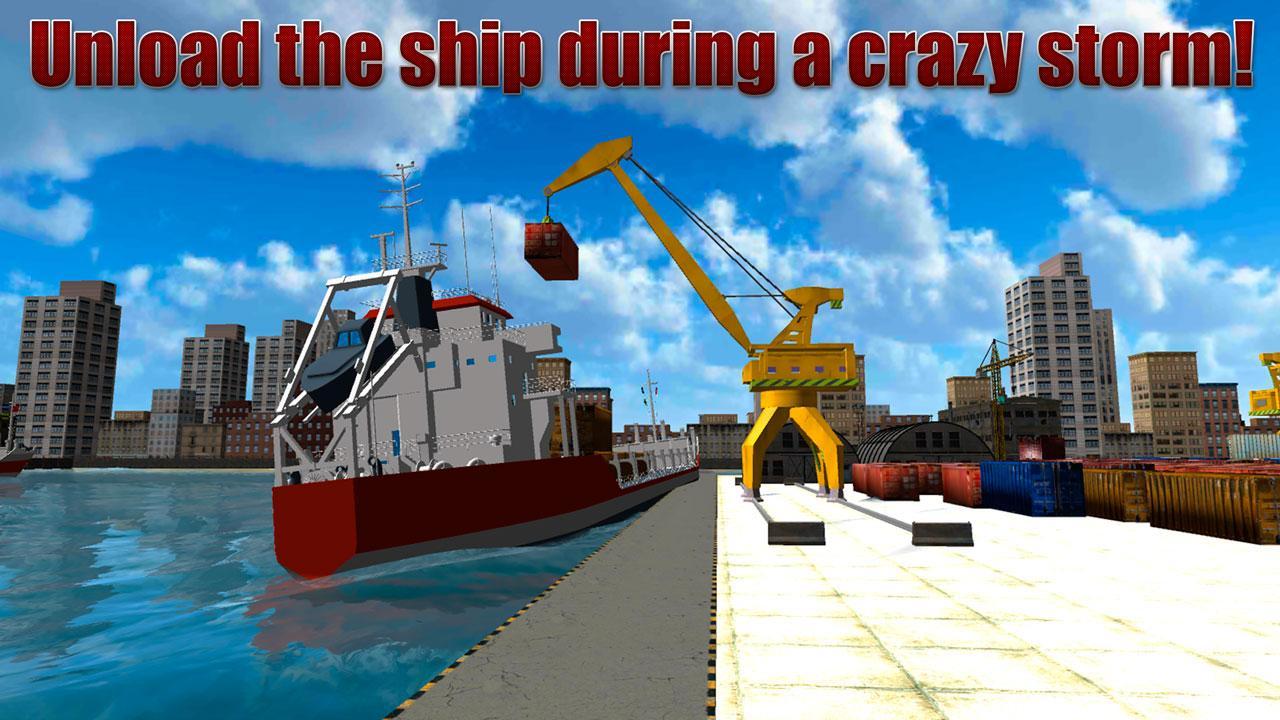 Cargo Crane Simulator 3d Port For Android Apk Download - roblox build a boat crane