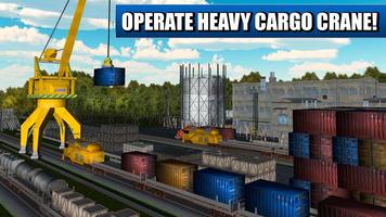 Railway Cargo Crane Simulator الملصق