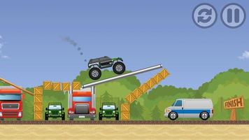 Rental Hill Climb Monster Truck Junk Car Race captura de pantalla 1