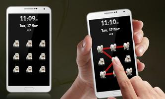 Pets Dogs Pattern Lock Screen ảnh chụp màn hình 1