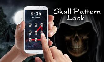 Skull Pattern Lock Screen captura de pantalla 1