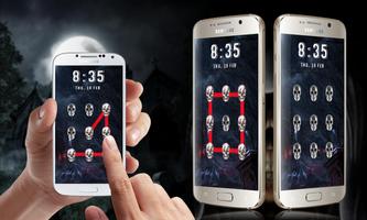 Skull Pattern Lock Screen syot layar 3