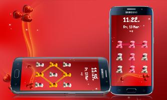 Teddy Bear Pattern Screen Lock ảnh chụp màn hình 1