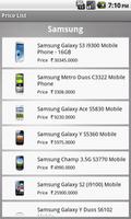 Mobile Price List captura de pantalla 2