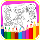 coloring book dbz APK