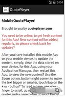 MobileQuotePlayer screenshot 1