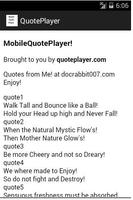 MobileQuotePlayer 스크린샷 2