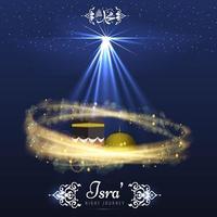 Poster Isra and Miraj Greeting Cards