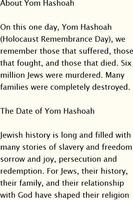 Yom Hashoah Quotes capture d'écran 1