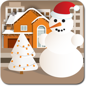 Cartoon City In Winter Live WP icon