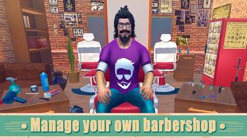 Beard Shaving Salon Simulator - Barber Shop 3D Affiche