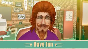 Beard Shaving Salon Simulator - Barber Shop 3D imagem de tela 3