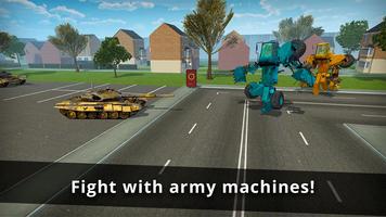 Excavator Robot - Crane Machine City Rampage 3D screenshot 1