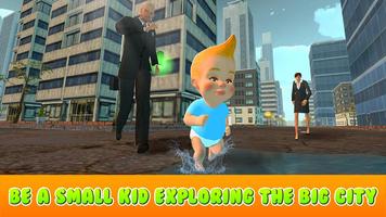 Kids in the City Survival Simulator 3D Affiche