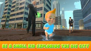 Kids in the City Survival Simulator 3D poster