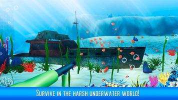 Subwater Island Survival Sim Affiche