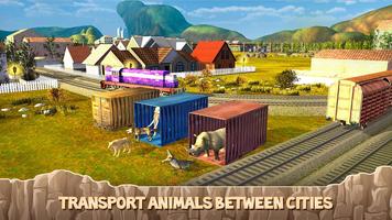 Zoo Animal Transporter Train Driving تصوير الشاشة 2