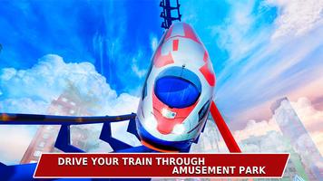 Amusement Park Roller Coaster Train Simulator poster
