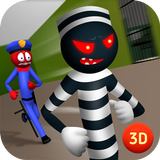 Sticked Man Prisoner Jail Break Crime Story أيقونة