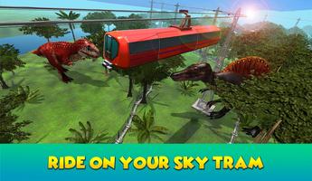 Amazing Dinosaur Park Sky Tram Simulator 3D screenshot 1