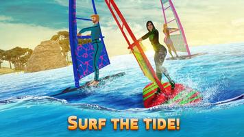 Windsurfing Game - Summer Water Sports Simulator Affiche