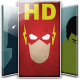 Superheroes wallpaper-icoon