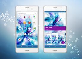 Floral Splash XperiaN Theme اسکرین شاٹ 1