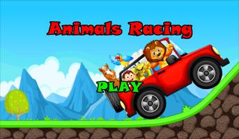 Animals Racing Hill Climb Farm Cartaz