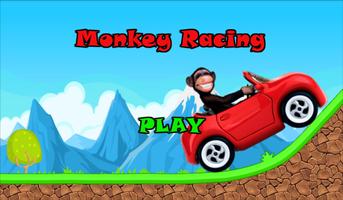 Monkey Racing Jungle Bananas Affiche