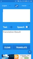 1 Schermata English to French Text and Speech Translation