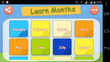 Learn Months With Fun capture d'écran 1
