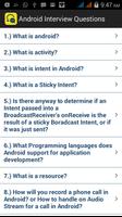 Interview Questions Android پوسٹر