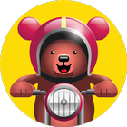 Excite Bear – Animal Bikers icône